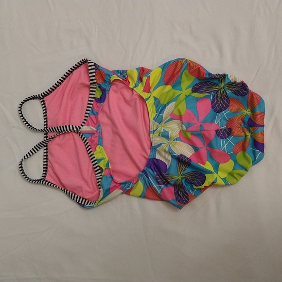 Swimsuit colorful flowered one piece - Picture 14 of 14